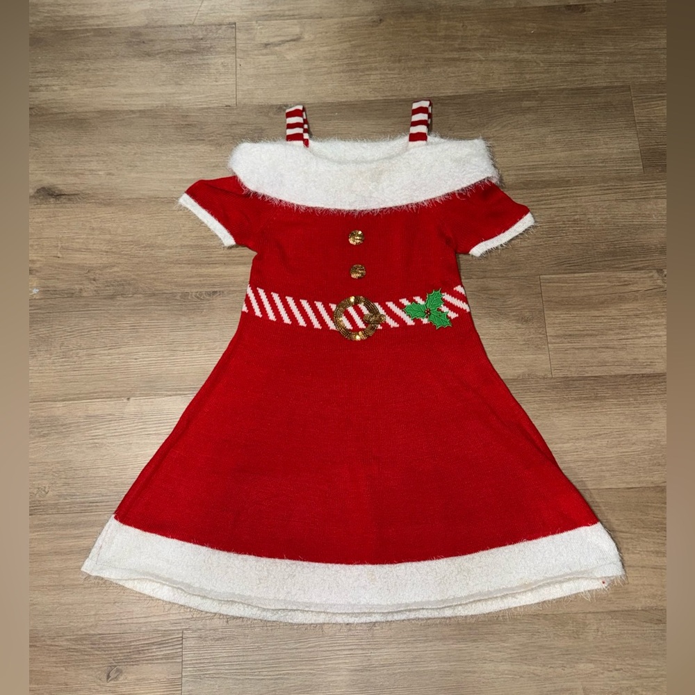 Christmas Off-Shoulder Dress